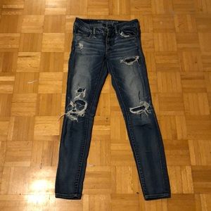 low rise super skinny american eagle jeans